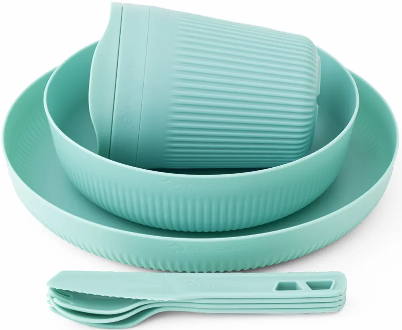 Sea To Summit Passage Dinnerware Set - 1P - 7 Piece - Aqua Sea